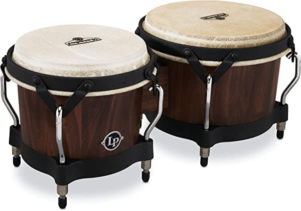 Latin Percussion Matador Whisky Barril Bongo Tambor, 7-1/4 pulgadas y 8-5/8 pulgadas (M201-WB)