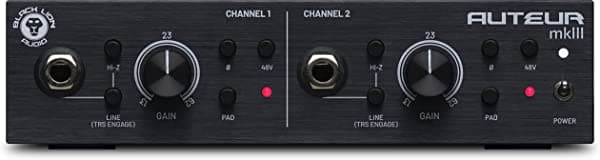 Black Lion Audio Auteur MK3 Preamplificador de micrófono de doble canal