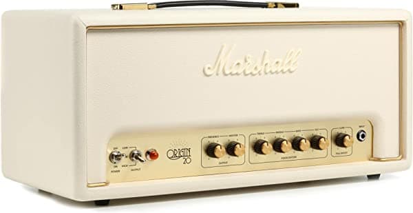 Marshall ORI20H Origin - Cabezal valvular de 20 vatios, color crema
