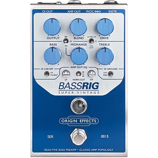 Geartree Origin Efectos Bassrig - Pedal De Efectos Preamplificadores De Graves Súper Vintage Br-Sv
