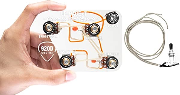 920D Custom Les Paul - Arnés de cableado con 4 macetas de empuje e interruptor de palanca de 3 vías 920-6361