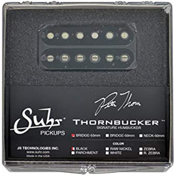 Suhr Pickups Thornbucker Pete Thorn Signature Humbucker Bridge-2.087 in (negro) Suh-0694
