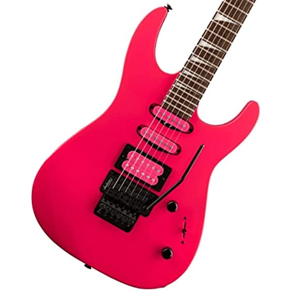 Jackson DK3XR HSS Rosa neón con pastillas rosas DK3XRHSSNEONPINK
