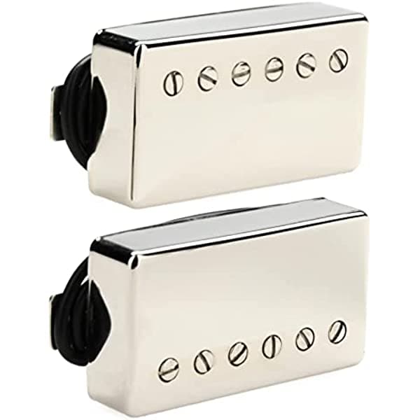 Seymour Duncan Juego de 2 pastillas Humbucker de alto voltaje, cubierta de níquel ESD HV-S-N