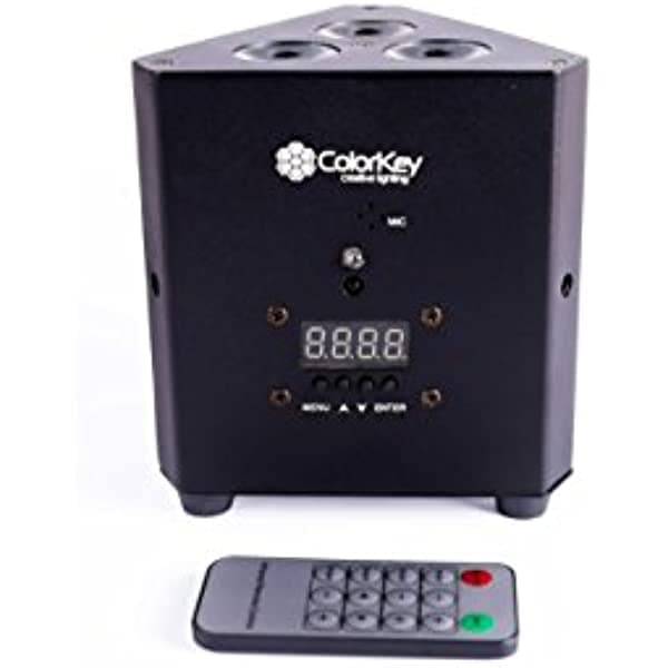 Colorkey, cku07 - 2040, Colorkey trusspar Quad 3, un ligera y compacta Par Fixture, Negro