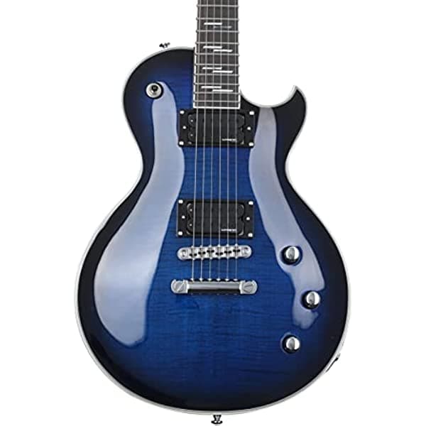 Schecter Solo-II Supreme - Guitarra eléctrica See Thru Blue Burst