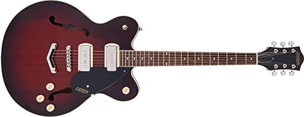 Gretsch G2622-P90 Streamliner Center Block P90 de doble corte con guitarra eléctrica V-Stoptail - Claret Burst 2817600561