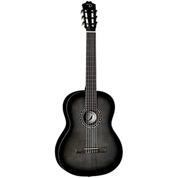 Dean EC BKB Espana - Guitarra clásica de nailon tamaño completo, color negro explosión