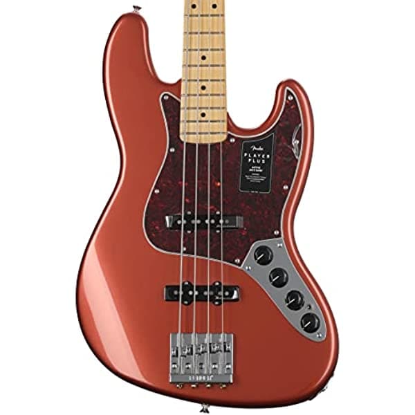 Fender - Bajo de 4 cuerdas, para diestros, rojo caramelo envejecido (0147372370)