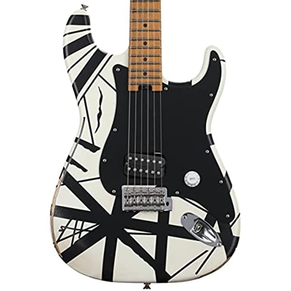 EVH Striped Series '78 Eruption - Guitarra eléctrica - Negro/Blanco STRIPED78ERUPWHBKREL
