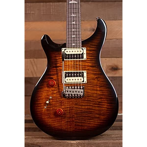 PRS SE Custom 24 - Guitarra eléctrica para zurdos - Negro dorado Sunburst