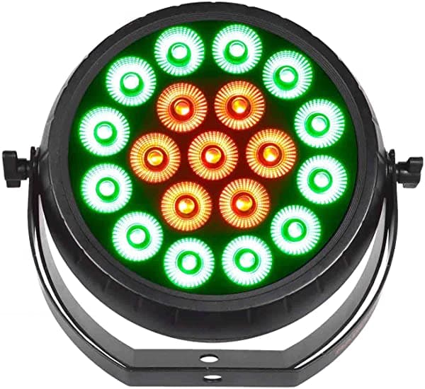 JMAZ Lighting Radiante Par HEX19 RGBAW+UV LED luz de lavado Radiant Par Hex19