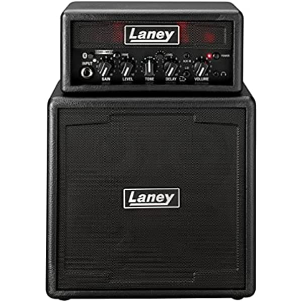 Laney MINISTACK-B-Iron amplificador de guitarra con Bluetooth a batería con interfaz para smartphone, negro (MINISTAK MINISTAK-B-IRON