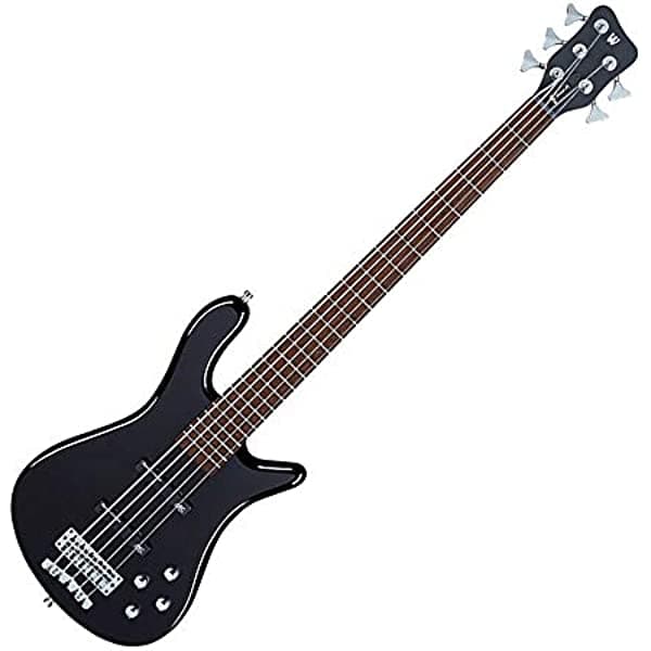 Warwick RB Serpentina LX 5 negro HP actualizado wengué diapasón