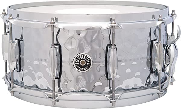 Fender Gretsch Brooklyn 6.5" x 14" GB4164HB Hammered cromo/latón - Redoblante