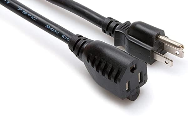 Hosa pwx-4100 100-feet NEMA 5 - 15R a NEMA 5 - 15P extensión de alimentación