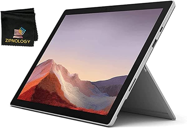 Microsoft Surface Pro 7 - Pantalla táctil de 12.3" - 10.ª generación Intel Core i7-1065G7 - 256 GB SSD - 16 GB de RAM - Intel Iris Plus - Paquete de paño de limpieza de pantalla Zipnology - Caja marrón (PVT-00001)