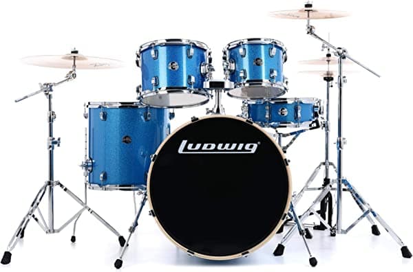 Ludwig Element Evolution LCEE220 - Batería completa de 5 piezas con platillos Zildjian LCEE22023I