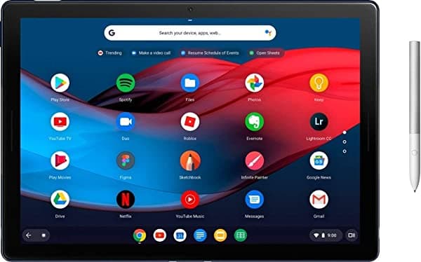 Google Pixel Slate Pantalla táctil LCD de 12,3" con bolígrafo Pixelbook | Intel 8.ª generación Core M3 | Memoria de 8 GB | SSD de 64 GB | Lector de huellas dactilares | Chrome OS | Azul medianoche GA00345-US