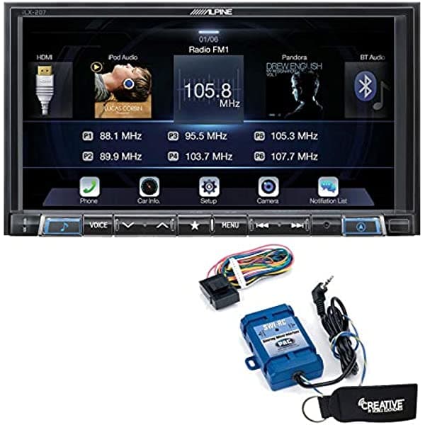 Alpine iLX-207 para Apple Car Play y Android receptor automático con interfaz de control del volante y módulo de disparador