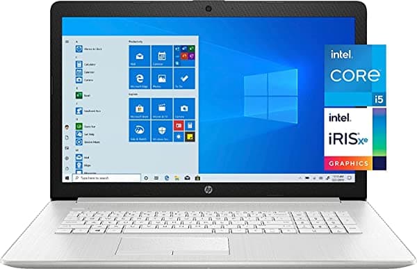 HP Laptop con pantalla táctil de 15.6 pulgadas, procesador Intel Core i5-1155G7 de 11ª generación, 32 GB de RAM, 512 GB PCIe SSD, gráficos Intel Iris Xe, Bluetooth, HDMI, Windows 11 Home en modo S, paquete con JAWFOAL