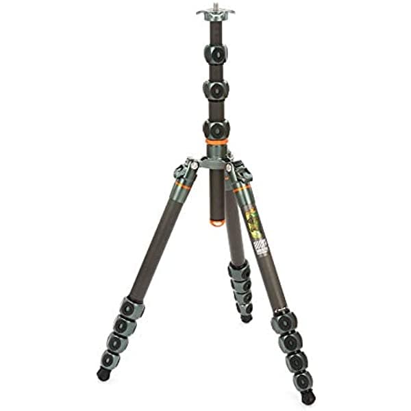 3 Legged Thing Legends Bucky - Trípode de fibra de carbono, apto para viajes, trípode de cámara ajustable con 3 patas desmontables y múltiples puntos de montaje