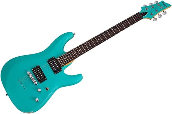 Schecter C-6 Deluxe Guitarra Eléctrica Satinado Acabado Aqua