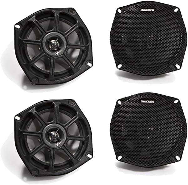 Kicker Paquete de altavoces para motocicleta de 5.25 pulgadas, versión de 2 ohmios.