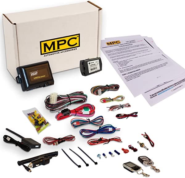 MPC Kit completo de arranque remoto LCD de 5 botones de 2 vías con entrada sin llave para Chevrolet Cobalt-Firmware precargado 2005-2010