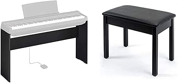 Yamaha L125B - Soporte para muebles de madera para P125B, color negro y Yamaha BB1