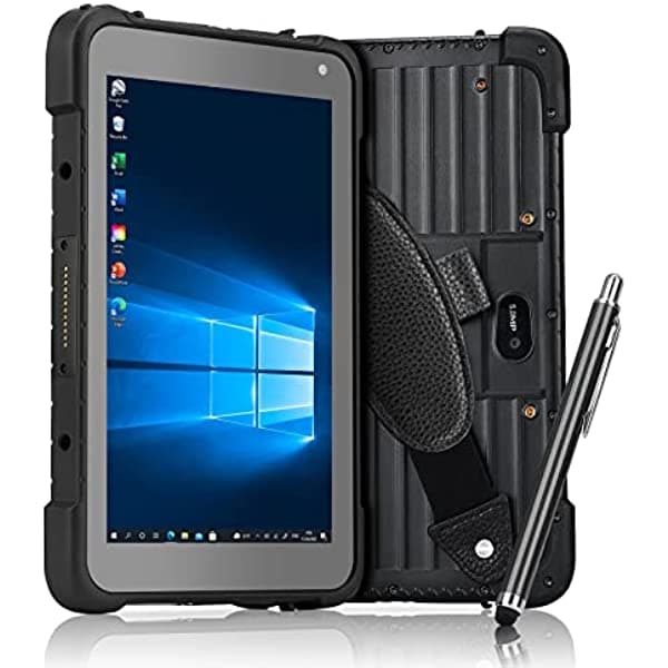 MUNBYN IRT04 Tablet Industrial 8 Pulgadas, Windows 10 64-bit Pro, 700nit, Resistente al Agua, 4G, Wi-Fi, GPS, IP67 para Ingenieros y Contratistas MU-IRT04