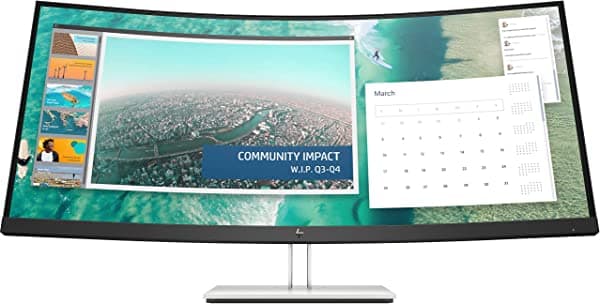 HP E344c 34inch curvado DisplayNew venta al por menor, 6GJ95AA#ABBNew Retail