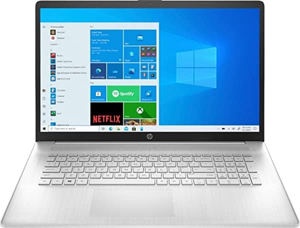 HP Laptop Full HD IPS Premium de 17.3 pulgadas | Intel Core i5-1135G7 de 11ª generación | Gráficos Intel Iris Xe | DDR4 de 32 GB | HDD de 1 TB | Windows 10 Home | Plata | con paquete HUB USB 3.0