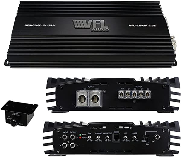 American Bass VFLCOMP2.5K VFL Competition Amplifier 2500 vatios, Clase D VFL44801D