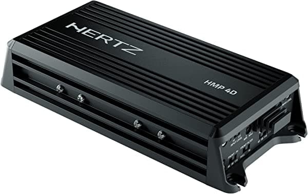 Hertz HMP-4D Marine & Powersports D-Class 4 Channel Amplifier 65 WRMS x 4 a 2 ohmios (clasificación IP64) 73003