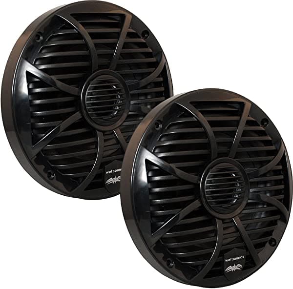 Wet Sounds SW Series 6.5" Altavoz coaxial marino negro - 200 vatios máx. / 100 vatios RMS 43481625