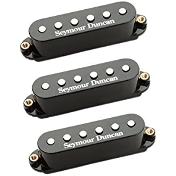 Seymour Duncan stk-s4s Classic Pila Plus Strat Puente 3 Pickup cuello/Mid/Bridge Set, Color negro SSTK-S4S BLK