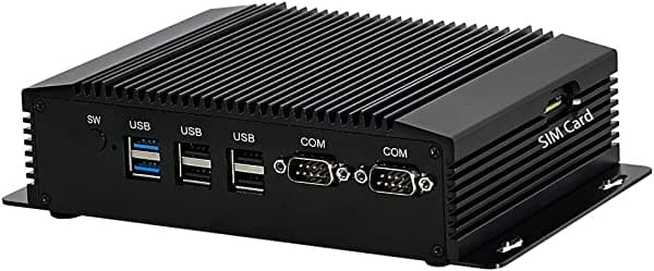HUNSN Computadora industrial, mini PC sin ventilador, IPC integrado, Intel N2920, Windows 11 o Linux Ubuntu, BM18, Watchdog, GPIO, WOL, VGA, HDMI, 2 LAN, 2 x RS232 422 485,8G RAM, SSD 512G