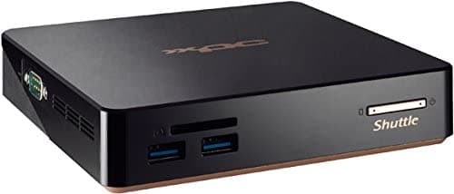 Shuttle XPC Nano NC01U3 Mini PC, Core i3-5005U, Soporte 4K, DDR3L SODIMM 16GB Máx, Negro