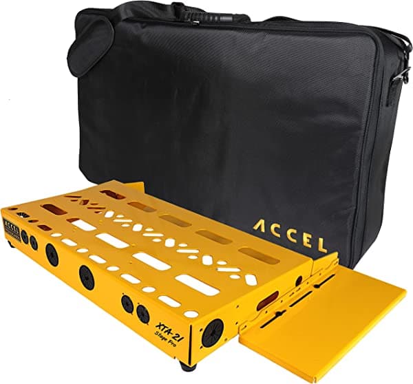 Accel XTA21 guitarra pedal tablero con 3 1/2 "profundo switcher looper extensión placa XTA211