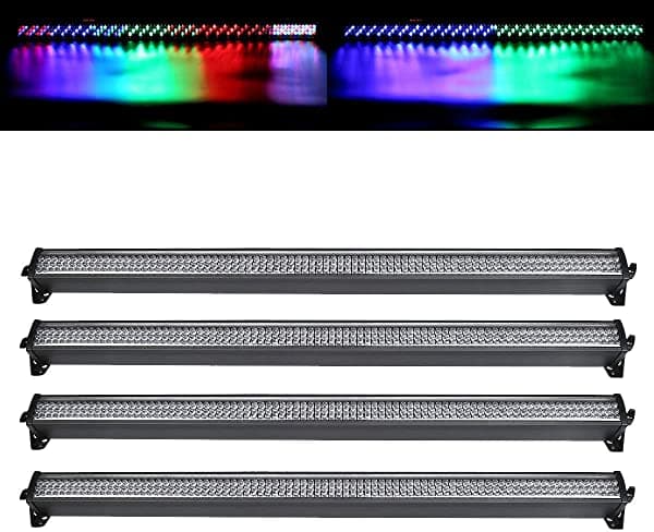 TC-Home 4 unids 3 en 1 DMX 26 canal luz etapa 252 LED DJ pared lavado lineal barra luz arandela