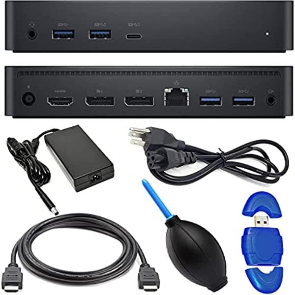 Dell Universal Dock D6000 - Estación de acoplamiento + cable HDMI de alta velocidad + lector de tarjetas + paquete de aldea digital