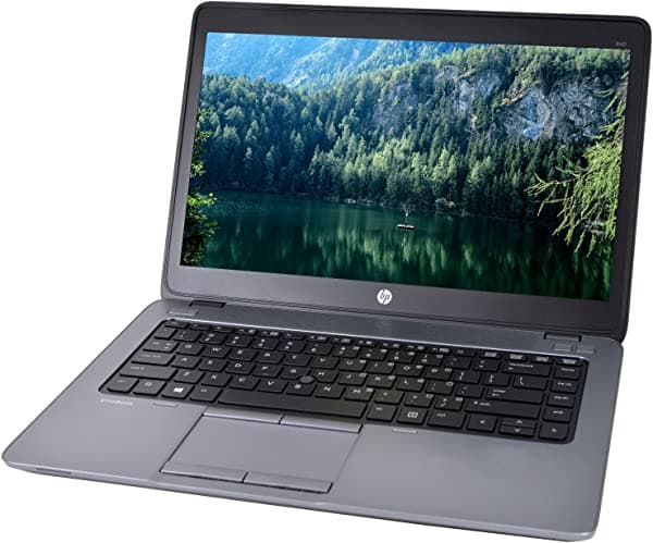Amazon Renewed HP EliteBook 840 G2 14" Laptop, Core i5-5300U 2.3GHz, 8GB Ram, 480GB SSD, Windows 10 Pro 64bit (refractado certificado) NA
