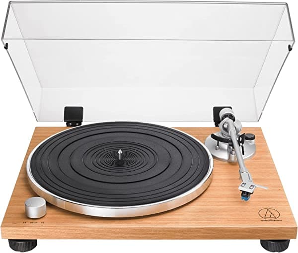 Audio-Technica - Tocadiscos manual AT-LPW30TKR de transmisión por correa - Teca