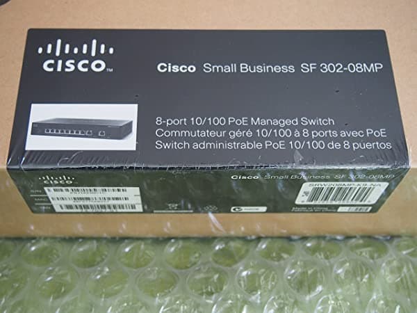 Cisco SF 302 - 08 MP 8-port 10/100 Max Ascendentes de PoE Switch con Gigabit (srw208mp-k9-na)