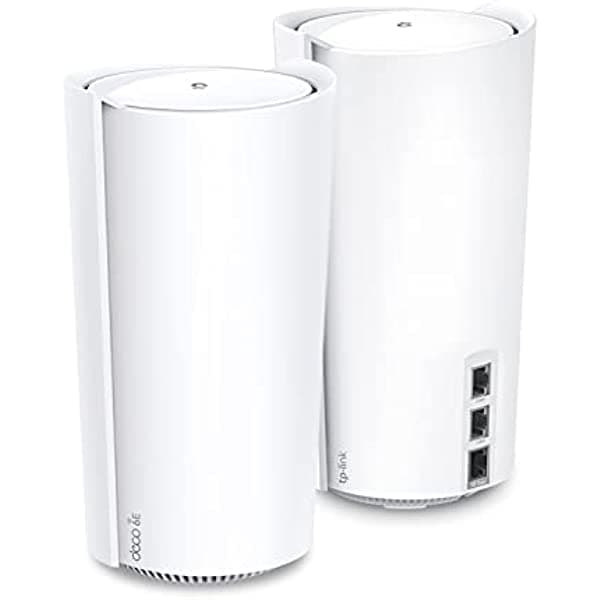 TP-Link Deco Mesh WiFi AXE11000 Tri-Band WiFi 6E Mesh Network System (Deco XE200) - Sustituye al router y extensor de Internet inalámbrico, puerto Ethernet de 10 Gbps, compatible con Alexa, paquete de 2 Deco XE200(2-pack)