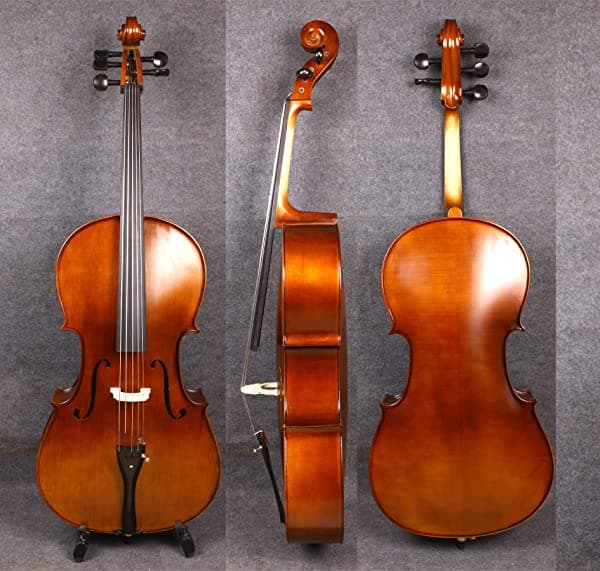 yinfente 4/4 5 cuerdas violonchelo acústica modelo tamaño completo abeto madera de arce bolsa de arco para violonchelo gratis dulce sonido