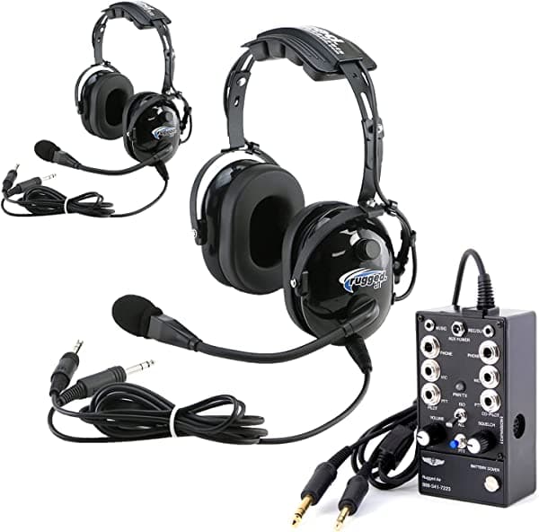 Rugged Air General Aviation RA200 & RRP2EX Kit De Comunicación 2EX-2P-RA200-AMZ-FBM