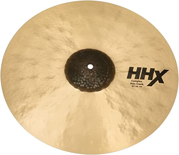 Sabian HHX Complex - Platillo crash (18 pulgadas), color natural 11806XCN