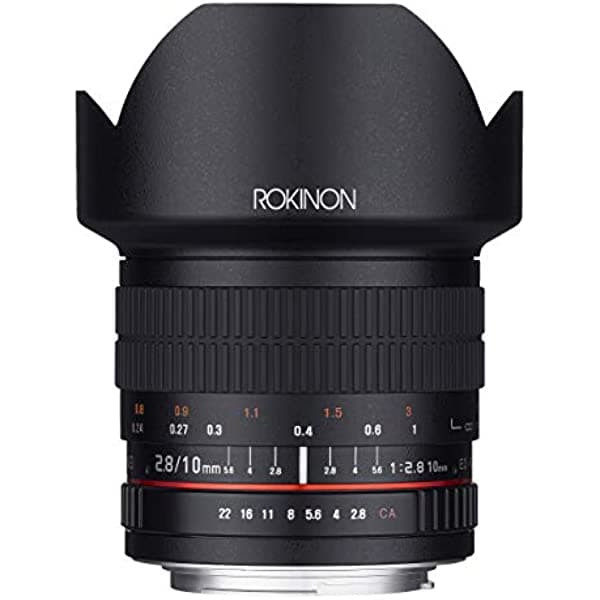 Rokinon Lente ultra gran angular F2.8 ED AS NCS CS de 0.394 in para cámaras de sistema compacto de montaje Canon EF-M (10M-M)